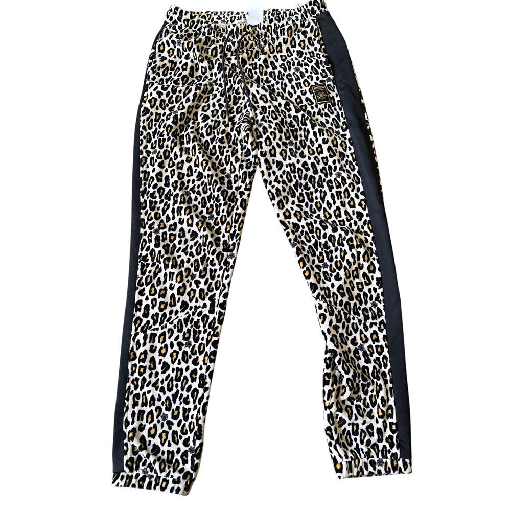 Puma x Charlotte olympia leapord velour joggers Y2K mob  lounge pants womens xs